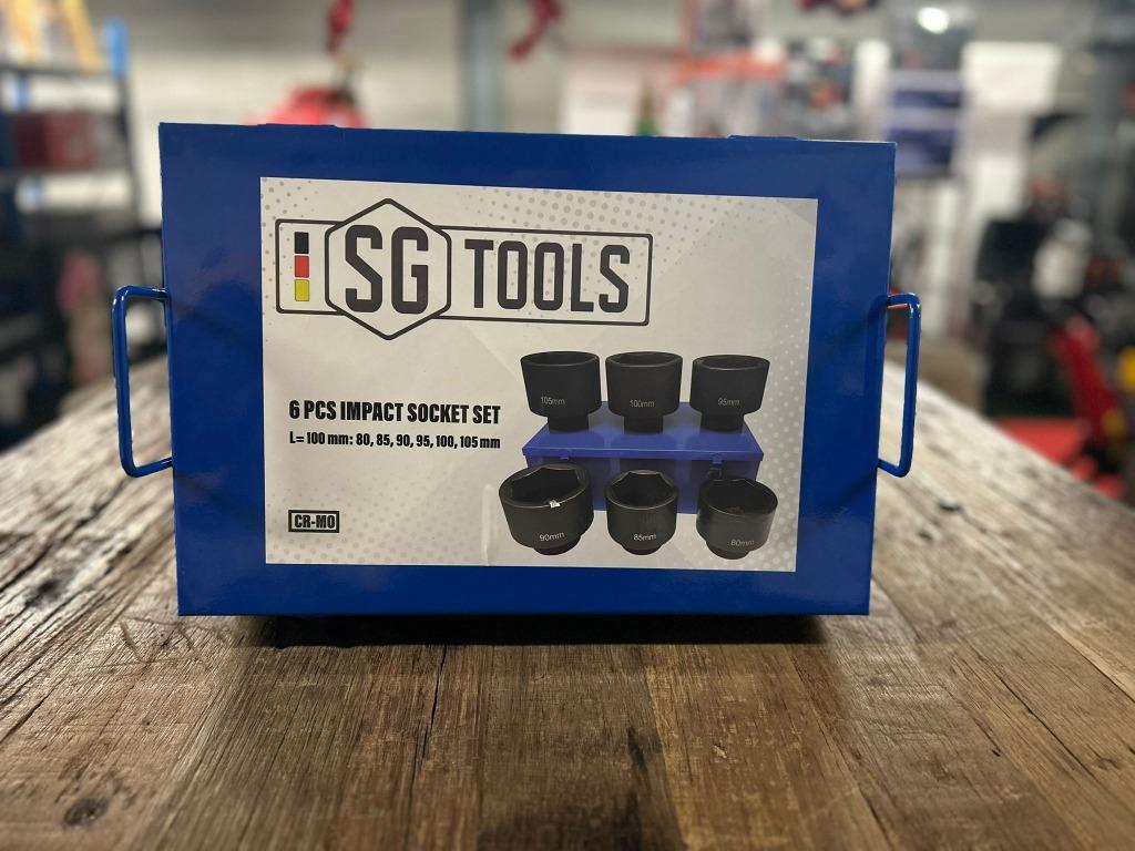 6-delige slagdoppenset - SG Tools - NIEUW Leverbaar
