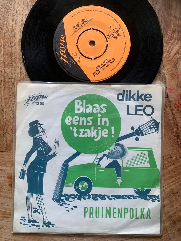 Piraten Schlager Telstar Dikke Leo Blaas eens in t zakje, Cd's en Dvd's, Vinyl | Nederlandstalig, Ophalen of Verzenden, Gebruikt