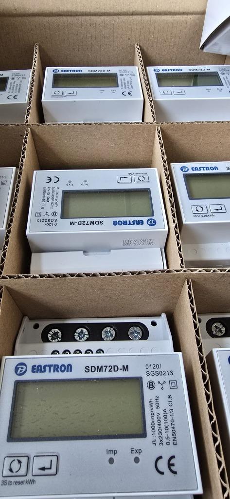 Partij Eastron SDM72D-M ModBus kWh Meter MID, Home assistant, Ophalen of Verzenden, Gebruikt