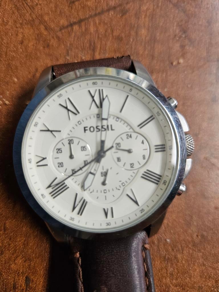 Fossil horloge,lege batterij, bandje vervangen, Ophalen of Verzenden