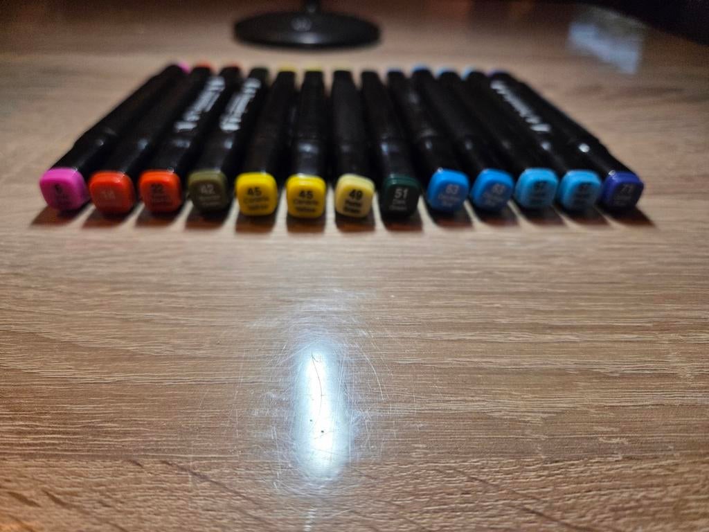 Decotime Alcohol Markers - Driehoek & Vierkant, Ophalen of Verzenden, Zo goed als nieuw, Overige typen