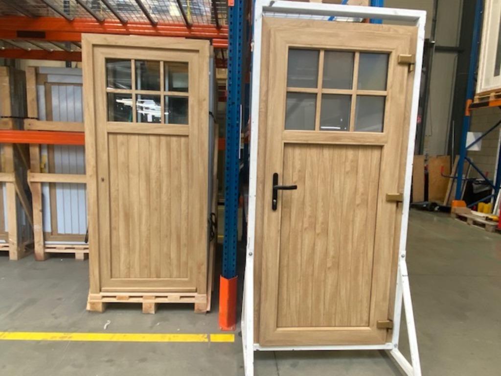 pvc deur, pvc raam, pvc schuifraam, raam, Woodec, Turner oak, Kunststof, Raamkozijn, Nieuw, Ophalen of Verzenden