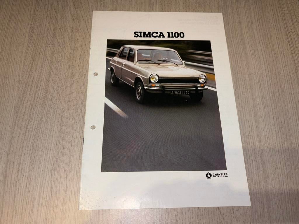 Folder Chrysler Simca 1977, Boeken, Auto's | Folders en Tijdschriften, Gelezen, Ophalen of Verzenden