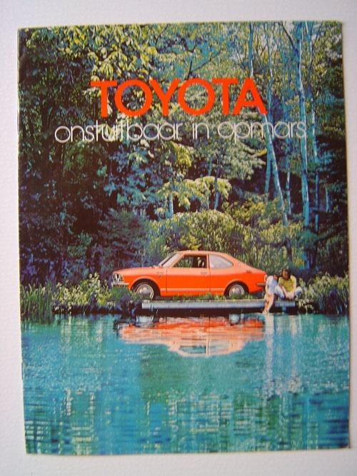 Brochure Toyota modellenoverzicht 1972, Ophalen of Verzenden, Zo goed als nieuw, Toyota