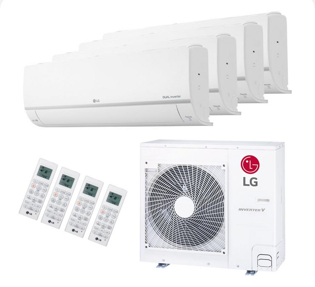 LG think multi split unit met 4 binnen units, Ophalen of Verzenden, Zo goed als nieuw, Wandairco