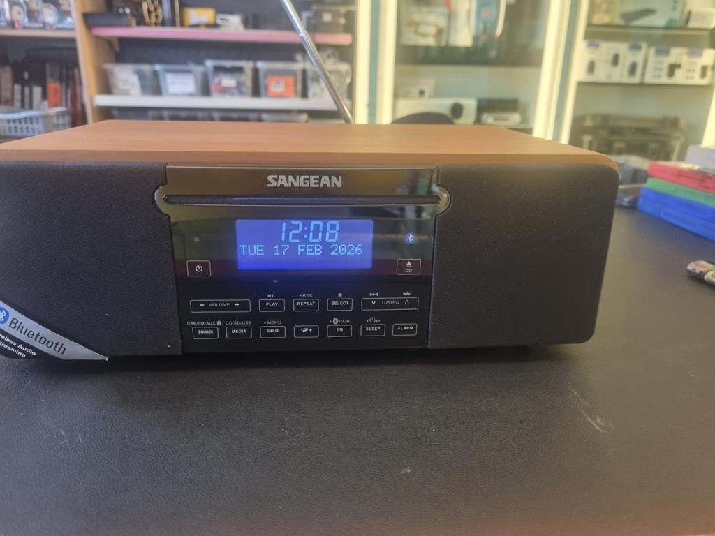 Sangean DDR-53BT Radio met CD-speler, Audio, Tv en Foto, Ophalen of Verzenden, Gebruikt, Radio, Met cd-speler