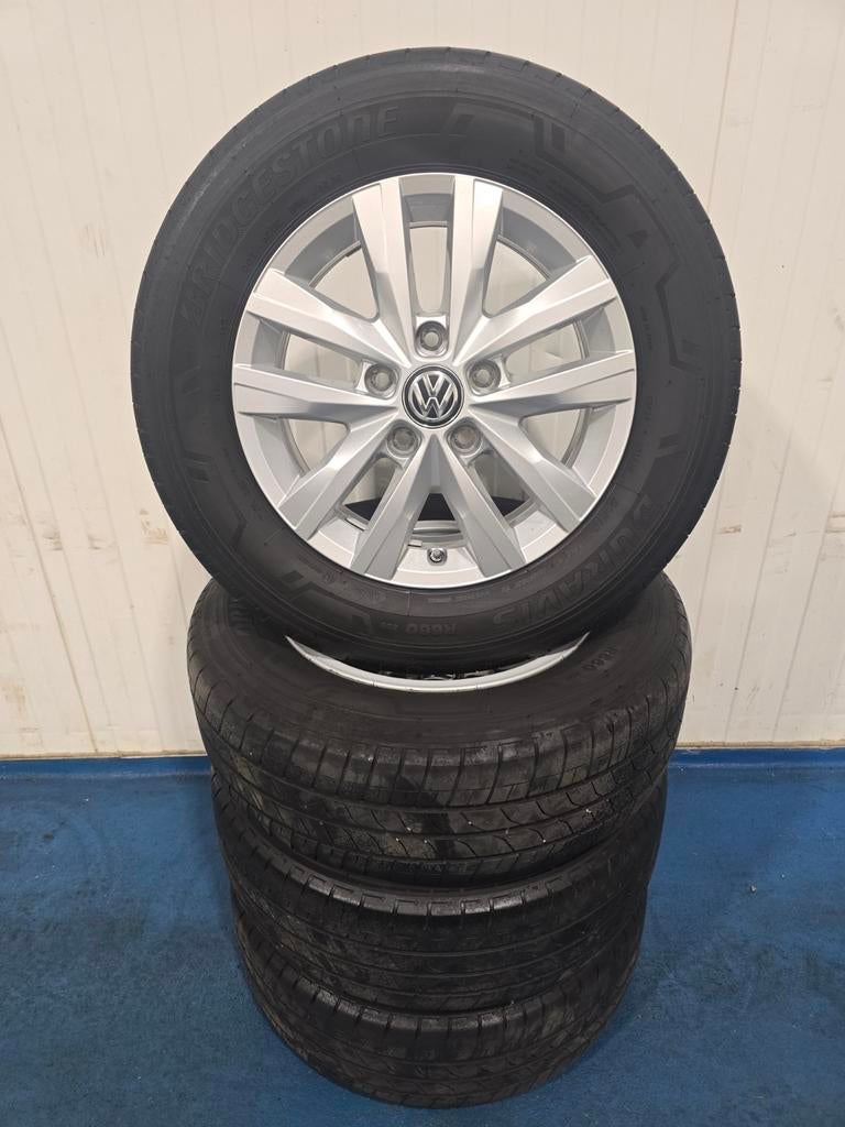 🌞Originele VW Clayton velgen 16 inch Bridgestone T5 T6, 16 inch, Banden en Velgen, Ophalen of Verzenden, Personenwagen