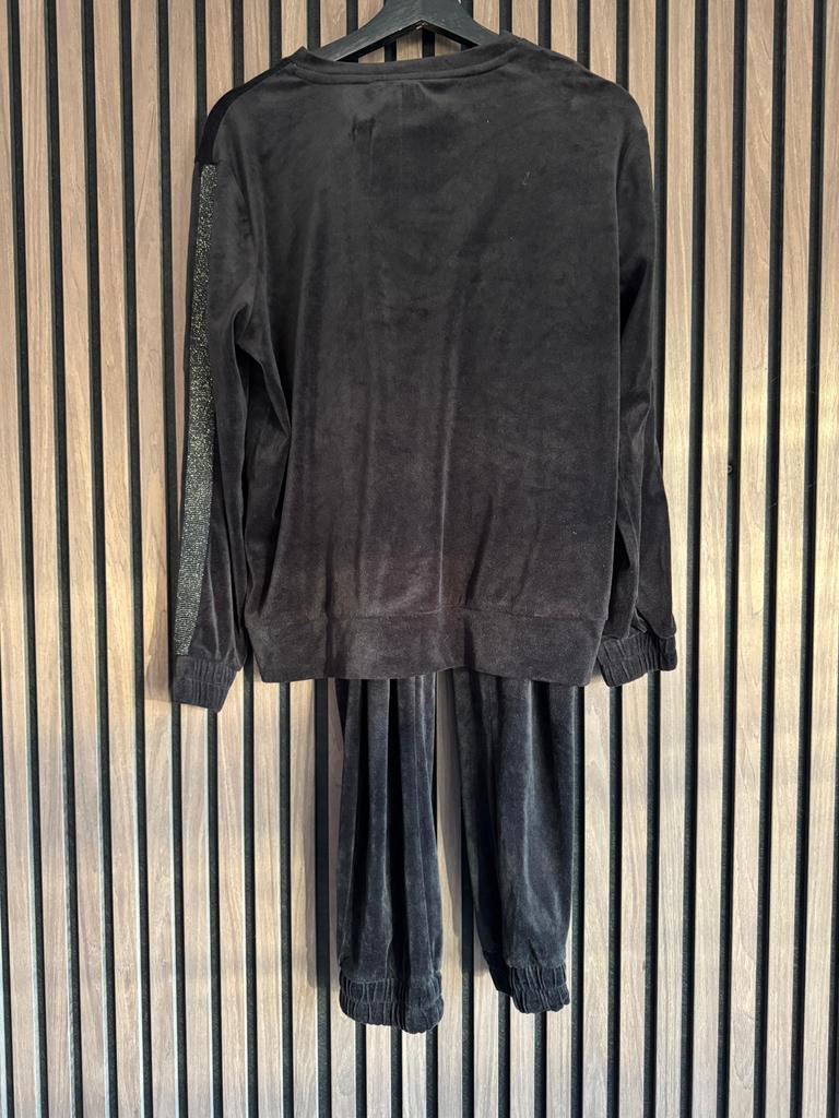 Hunkemöller Velours Trainingspak Zwart Maat S, Verzenden, Gedragen