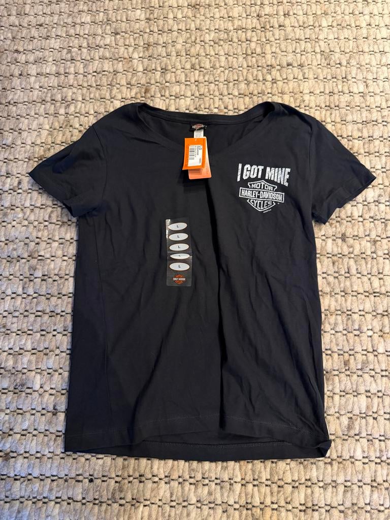 Harley Davidson Parijs Dames Shirt - Maat L, Zwart, Maat 42/44 (L), Ophalen of Verzenden, Zo goed als nieuw