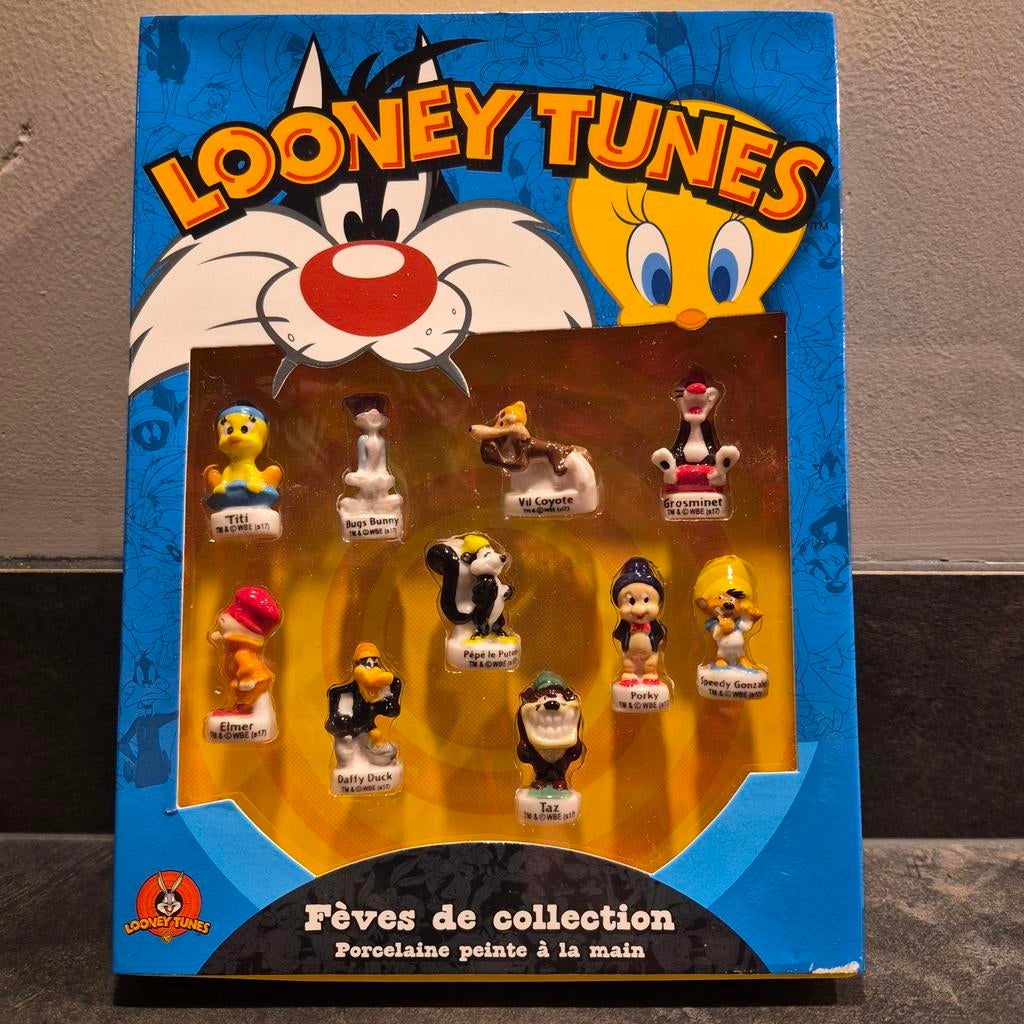 Looney Tunes 'feves' collectie - Nieuw in doos, Verzamelen, Ophalen of Verzenden, Looney Tunes, Nieuw, Beeldje of Figuurtje