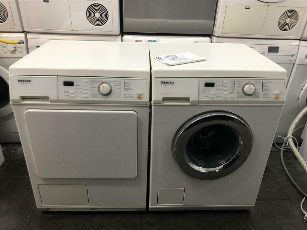 MIELE wasmachine + droger 6kg 1600tpm condens GARANTIE!!, Minder dan 85 cm, Ophalen of Verzenden, Zo goed als nieuw, Voorlader