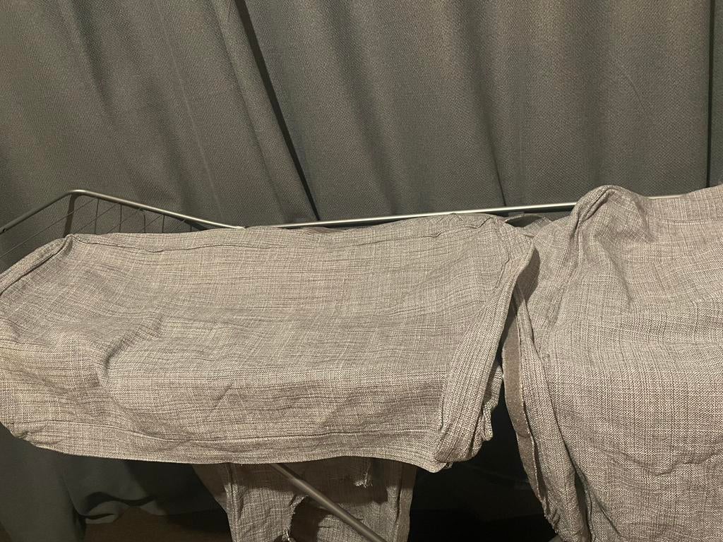 Grijze hoes Kivik 3zits bank, Driepersoons, 75 tot 100 cm, Ophalen of Verzenden, Zo goed als nieuw