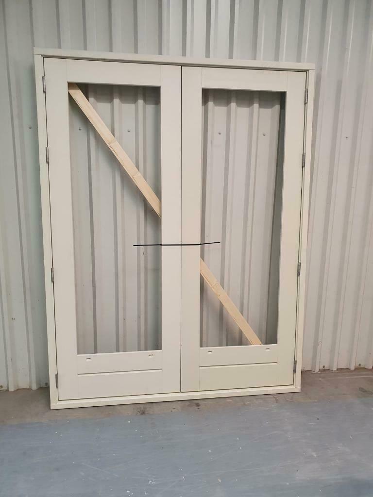 Tuindeuren deuren Achterpui ( Meranti kozijn ) HARDHOUT, 215 cm of meer, Nieuw, Ophalen of Verzenden, Buitendeur
