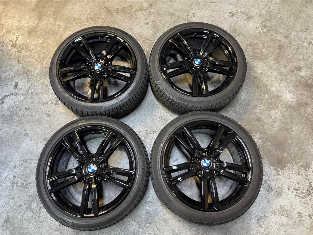 ✅ 18 inch Bmw 486M velgen 5x112 1 2 serie F40 F44 winterset, Ophalen, 18 inch, Gebruikt, Banden en Velgen