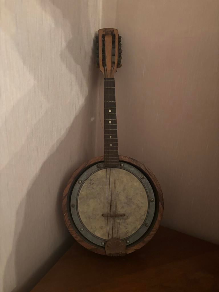 Vintage Banjo - Mooie Decoratie of voor Restauratie, Ophalen, Gebruikt, Gitaarbanjo