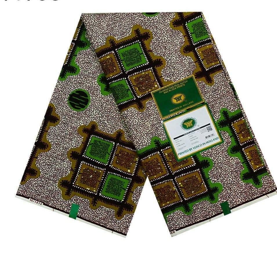 Prachtige Afrikaanse Katoen Stof - 6 yards, Overige kleuren, 120 cm of meer, Ophalen of Verzenden, Katoen