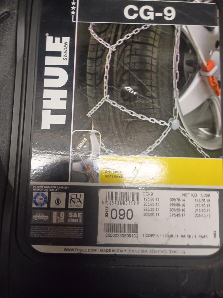 Thule CG-9 sneeuwkettingen, Nieuw!, Ophalen, Nieuw