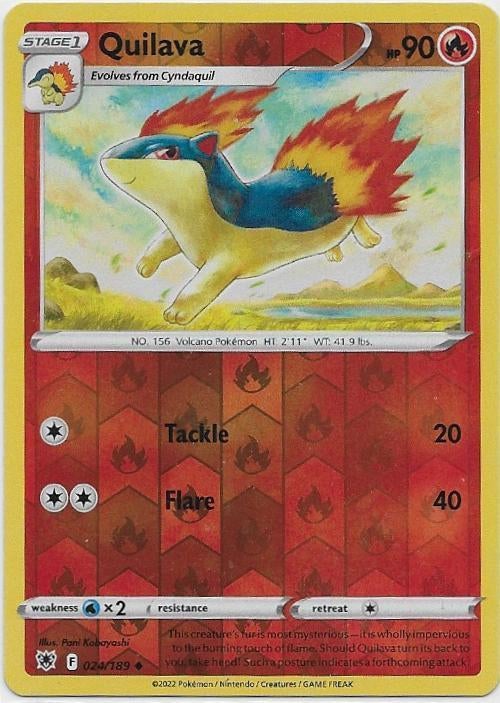 Astral Radiance,  Quilava [reverse] 24/196, Ophalen of Verzenden, Nieuw, Losse kaart