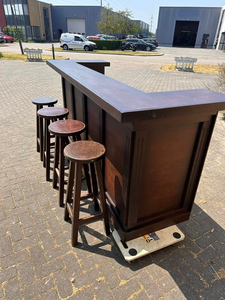 Bar kantine kroeg barretje café toog 250 cm, Huis en Inrichting, Barren, Ophalen of Verzenden, Zo goed als nieuw