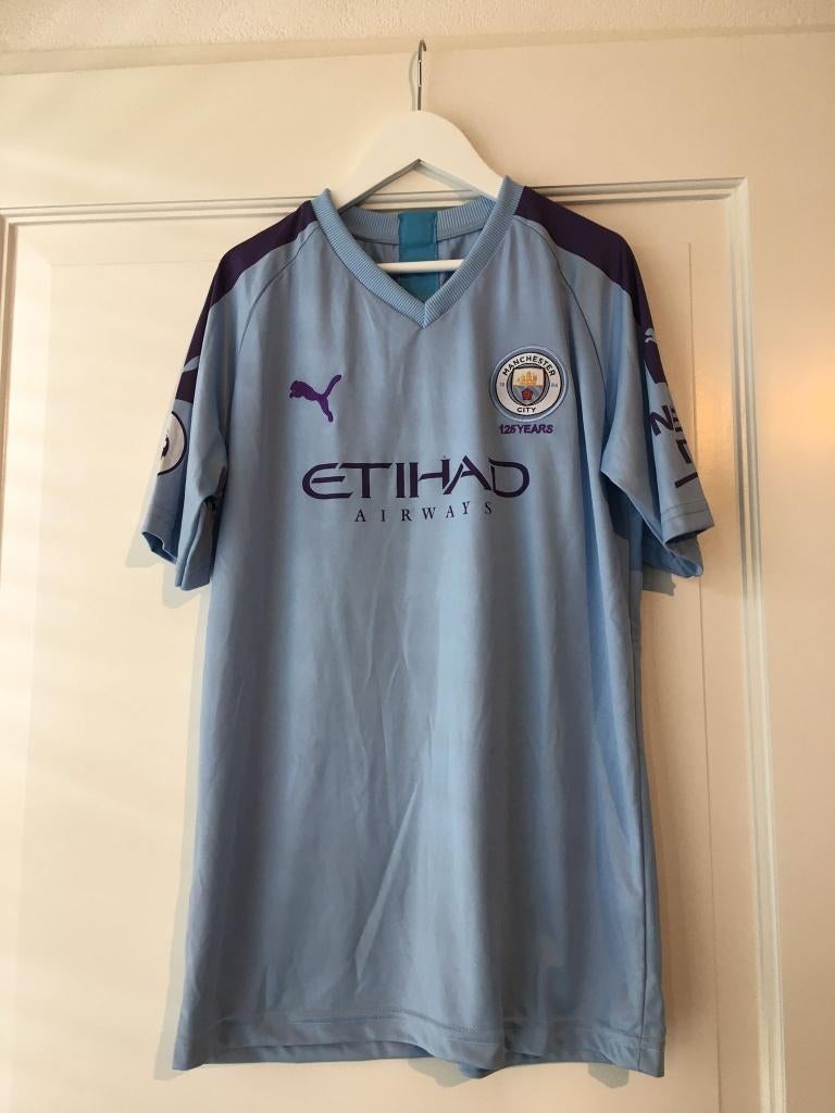 #176-005 Voetbalshirt Aguero (Man City) te koop! Maat 176, Maat XS of kleiner, Verzenden, Zo goed als nieuw, Shirt