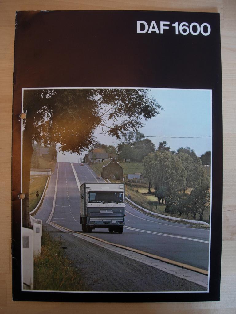 DAF 1600 Brochure 1978, Ophalen of Verzenden, Zo goed als nieuw, Overige merken, DAF