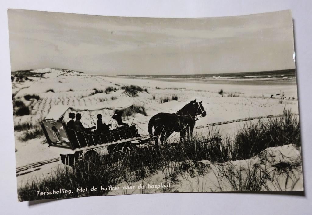 ansichtkaart Terschelling nr. 9, Ophalen of Verzenden, 1940 tot 1960, Gelopen, Waddeneilanden