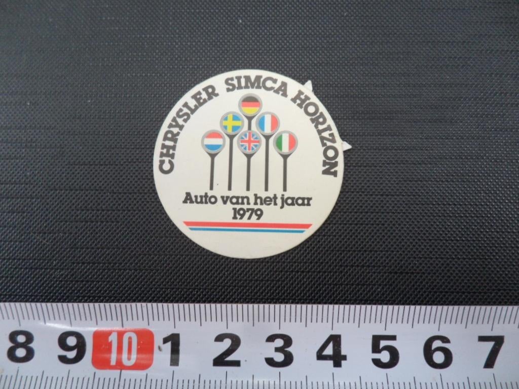 sticker auto van het jaar 1979 chrysler simca horizon, Ophalen, Zo goed als nieuw