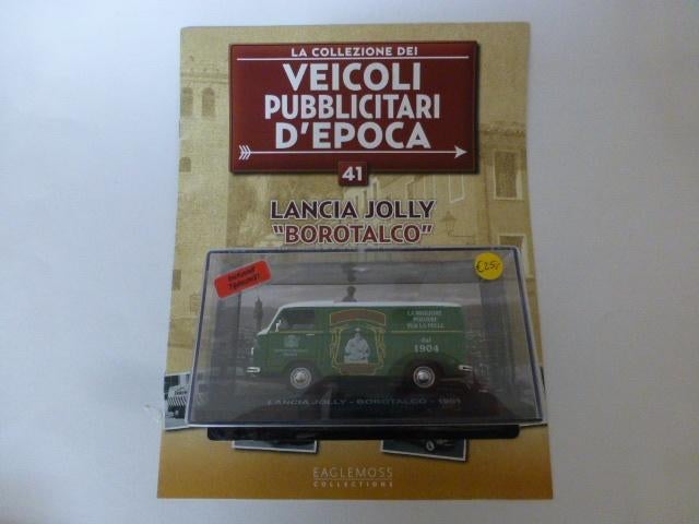 Lancia Jolly Boratalco Deodorant 1961 met tijdschrift, Hobby en Vrije tijd, Modelauto's | 1:43, Ophalen of Verzenden, Nieuw, Auto