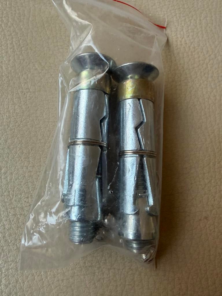 Nieuwe Keilbouten - 6 stuks, Nieuw, Ophalen of Verzenden, Minder dan 50 mm, Rvs