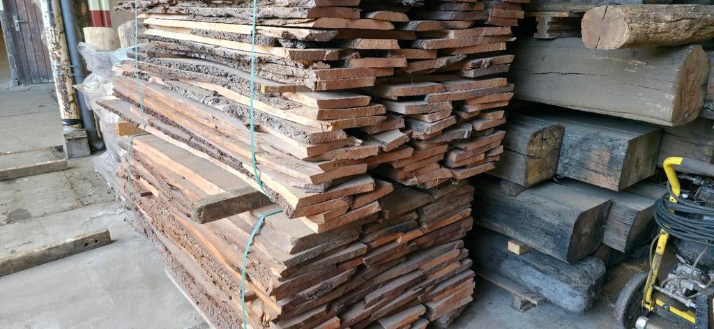 Partij perenhout | gestoomd | KD gedroogd | 4 m3, Gebruikt, Minder dan 25 mm, Eiken, Ophalen of Verzenden
