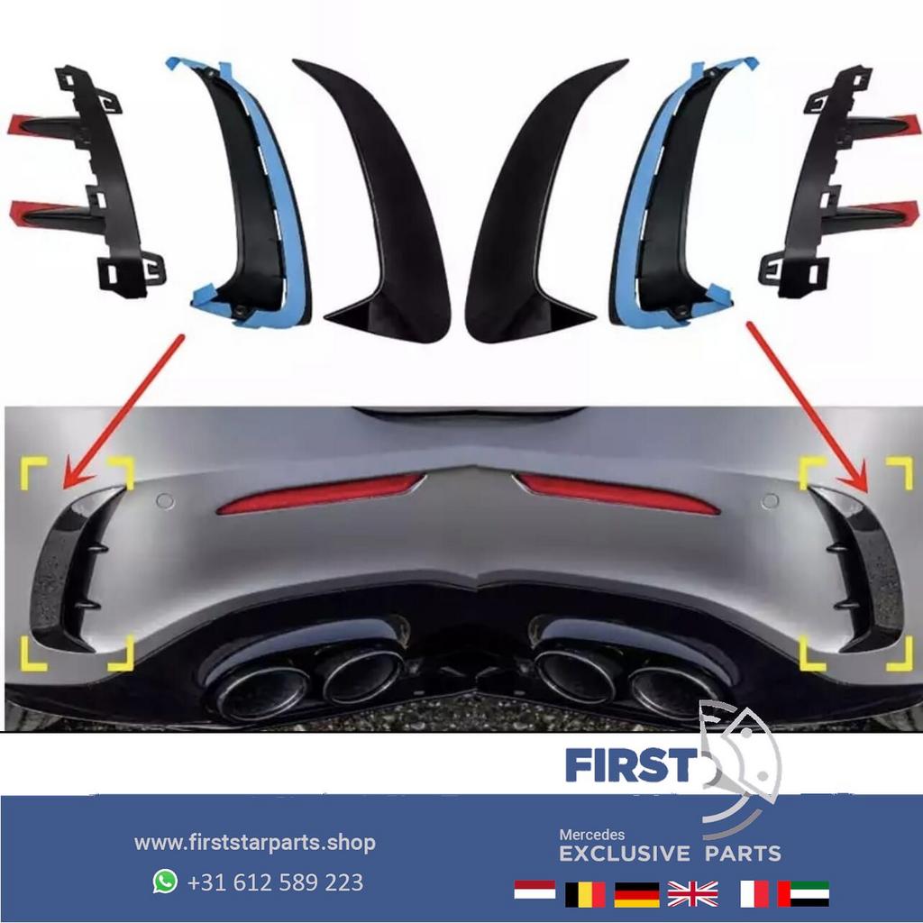 W177 AMG ACHTERBUMPER SPOILER SET AERO DYNAMICA PAKKET LINKS, Auto-onderdelen, Carrosserie en Plaatwerk, Gebruikt, Ophalen of Verzenden