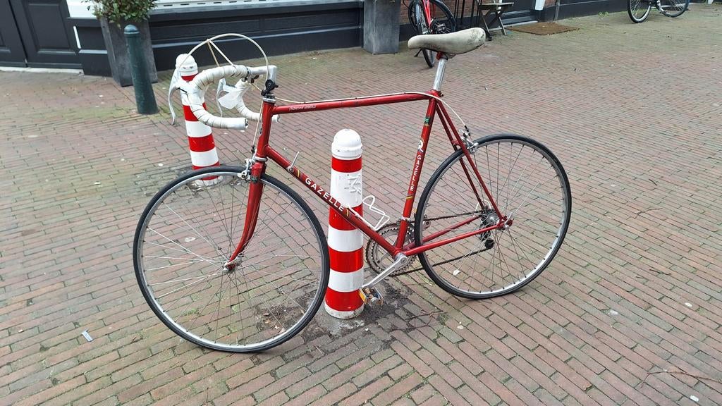 Klassieke rode Gazelle Champion Mondial Reynolds 531 (1982), Ophalen, 28 inch, Gebruikt, Heren