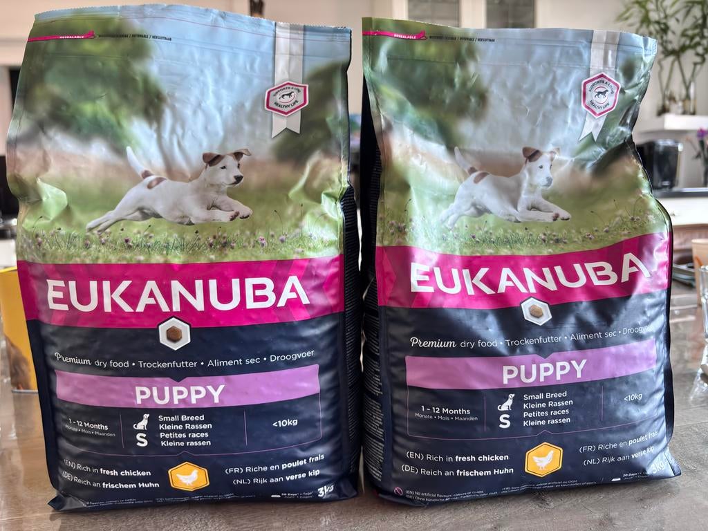 Eukanuba puppy brokken <10kg kleine rassen, Ophalen, Hond