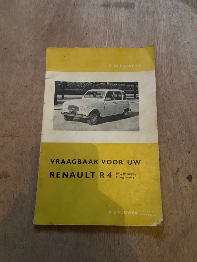 Vraagbaak Renault 4, Ophalen of Verzenden