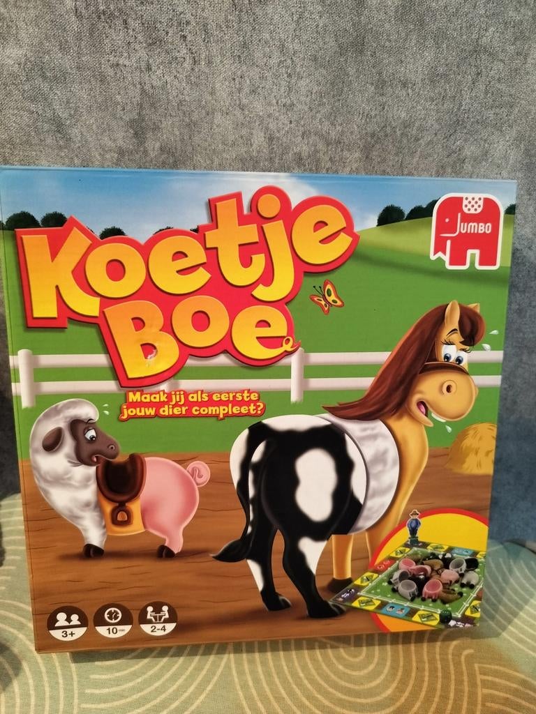 Koetje boe spelletje, Een of twee spelers, Ophalen of Verzenden, Zo goed als nieuw, Jumbo