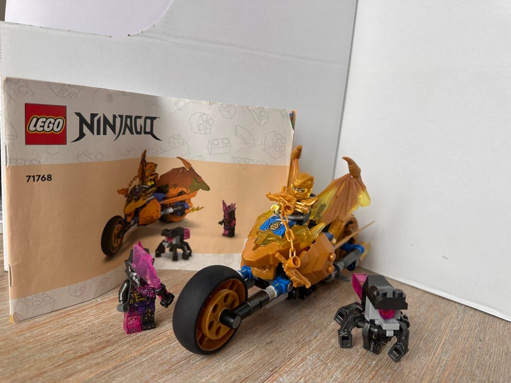 Lego Ninjago 71768 Jay's Gouden Drakenmotor, Kinderen en Baby's, Ophalen of Verzenden, Gebruikt, Complete set, Lego