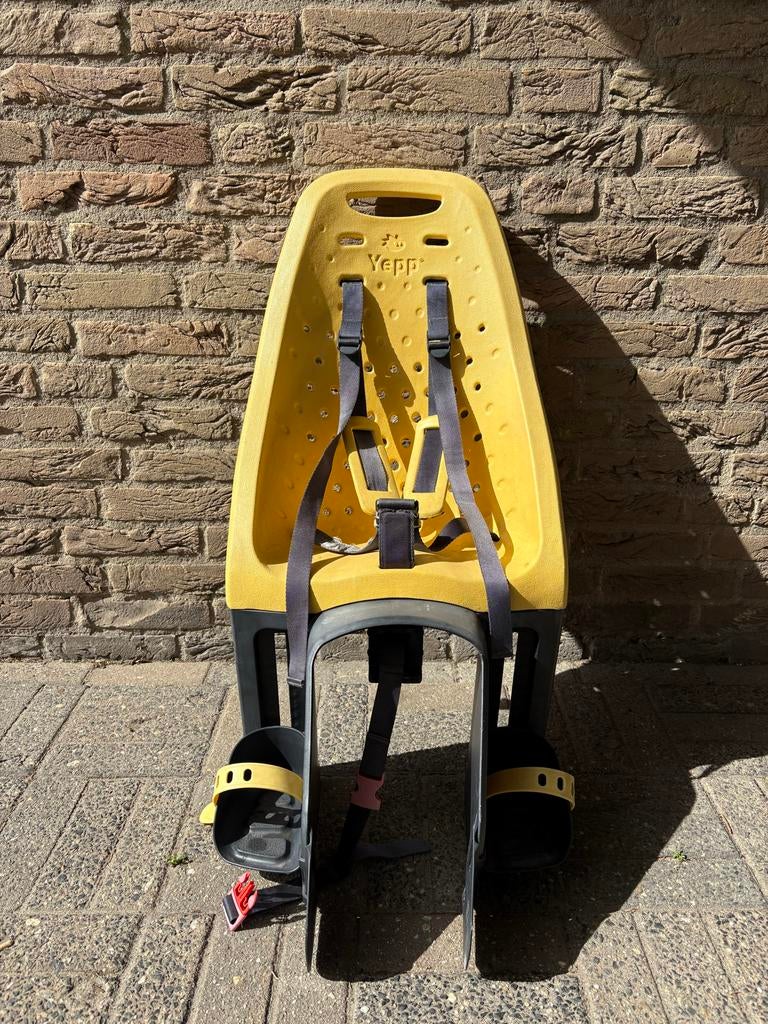 Yepp Maxi Easyfit Achterzitje Geel - nette staat, Ophalen, Achterzitje, 9 t/m 36 kg, Gebruikt
