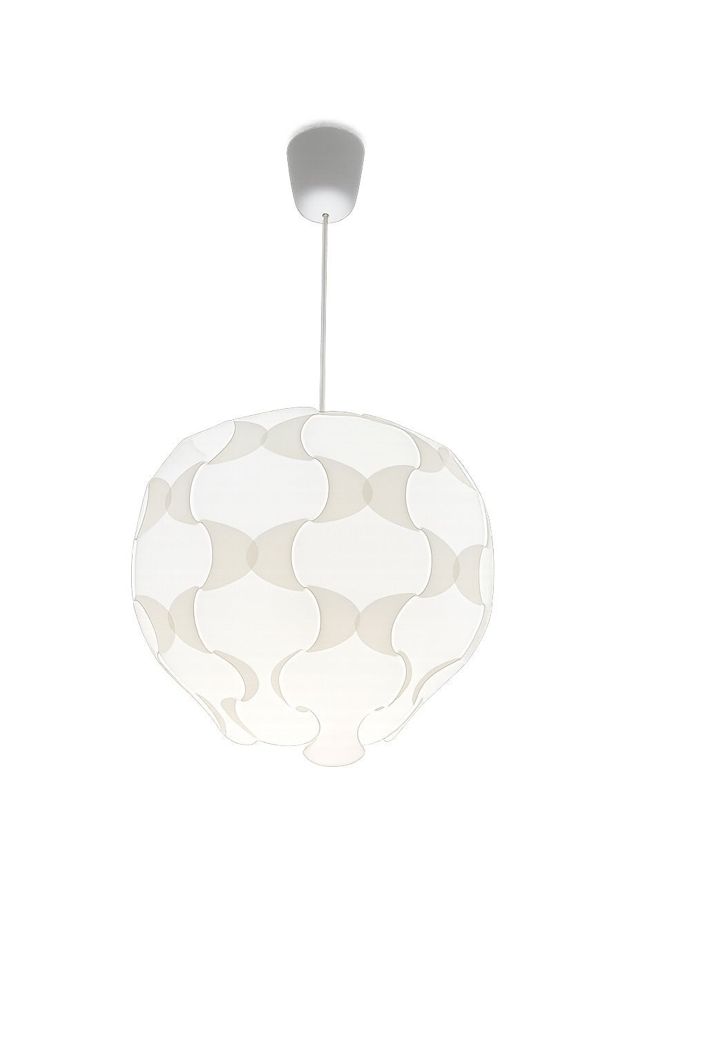 De getoonde lamp is de IKEA FILLSTA hanglamp, Ophalen, Gebruikt, Kunststof, E27 (groot)