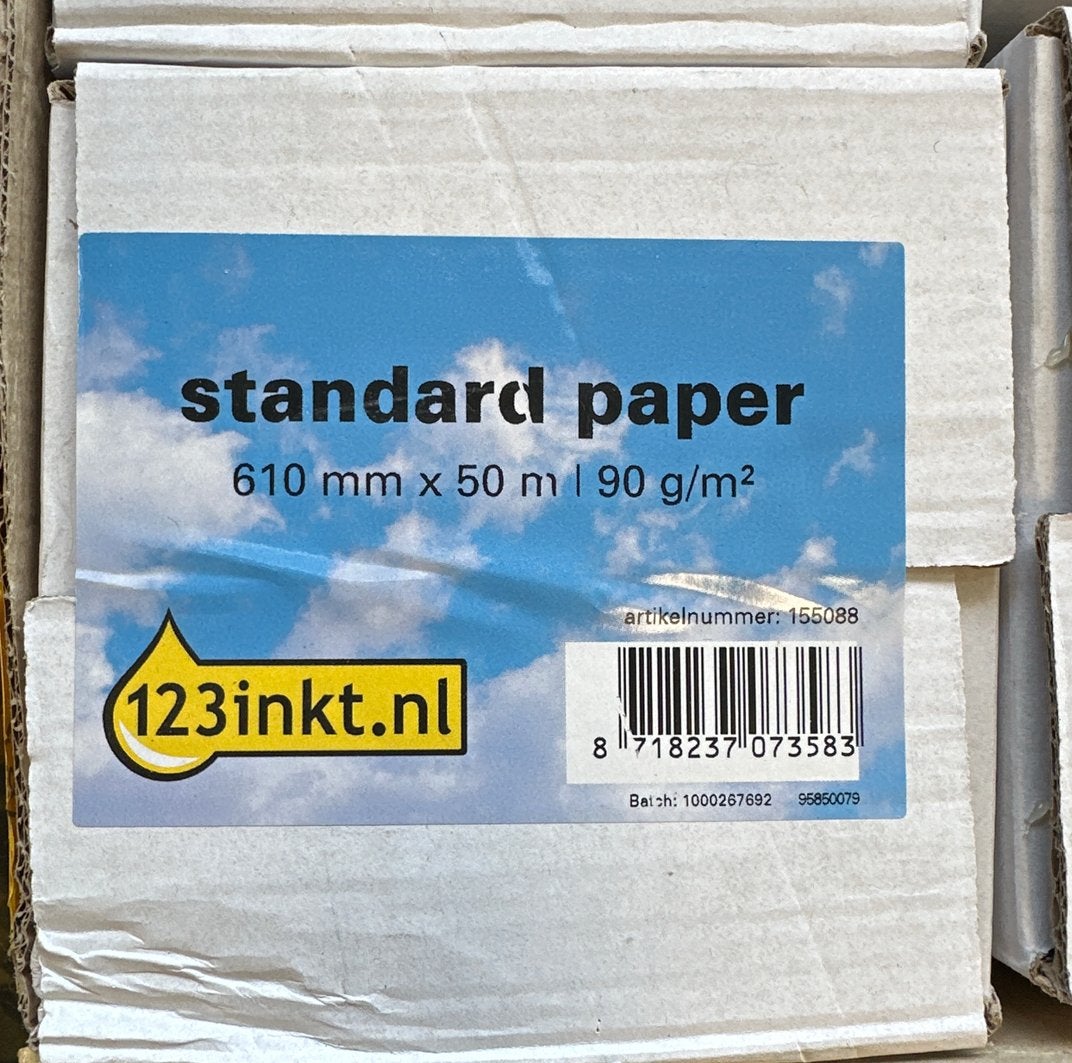 Papier rol voor plotter 610mm x 50 meter, Ophalen, Nieuw