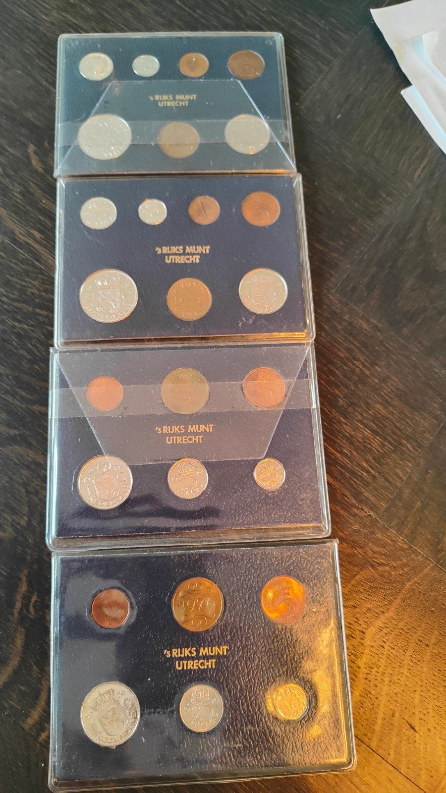 Jaarset FDC 1976 1977 1978 1979, Postzegels en Munten, Munten | Nederland, Ophalen of Verzenden, Koningin Juliana, Overige waardes
