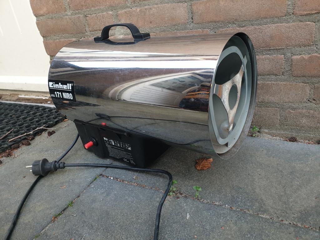 Einhell HGG 171 NIRO Kachel, Doe-het-zelf en Verbouw, Verwarming en Radiatoren, Gebruikt, Kachel, 800 watt of meer, 30 tot 80 cm