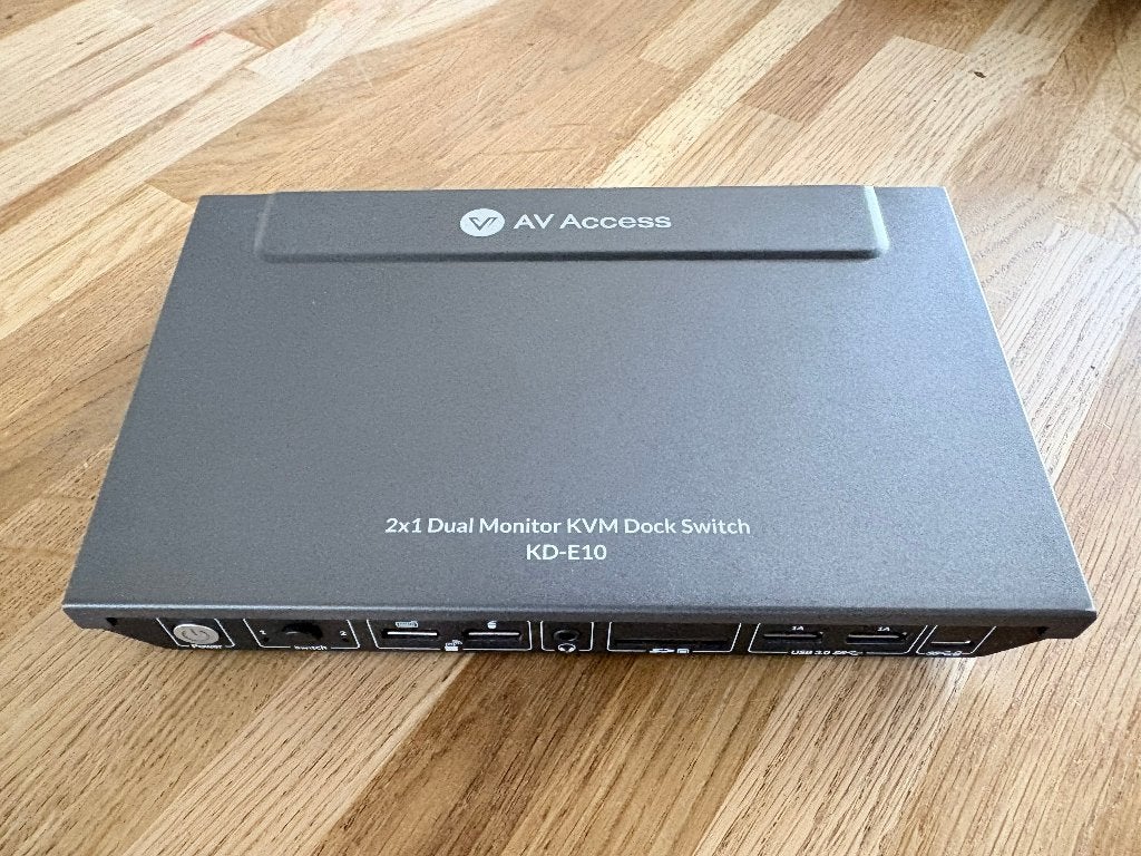AV Access KD-E10 Docking Station KVM Switch, Verzenden, Zo goed als nieuw, Docking station, Laptop