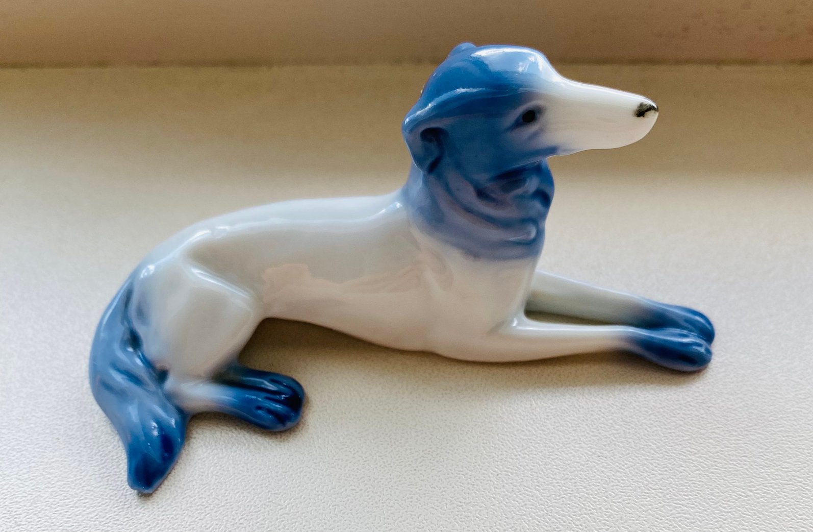 Vintage Poseleinen Windhond (Borzoi) Germany 4990 - Art Deco, Ophalen of Verzenden, Dier