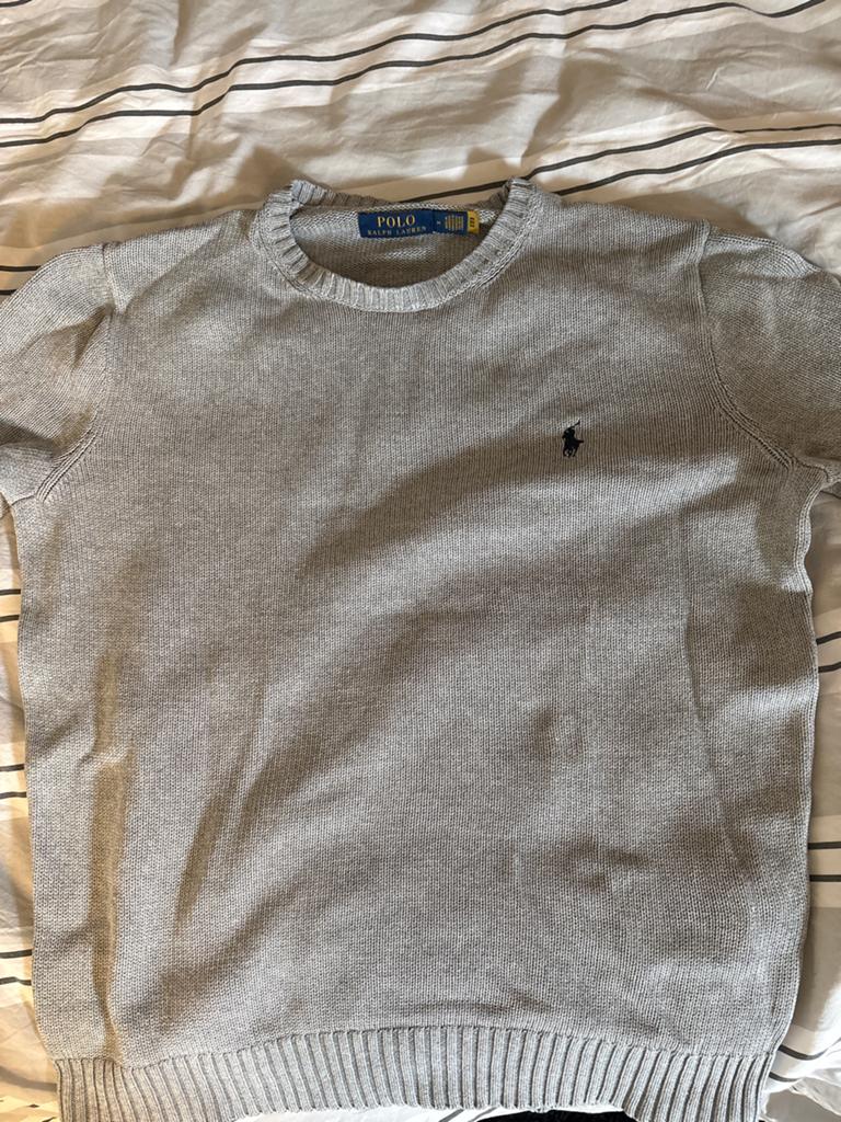 Polo Ralph Lauren Trui - Maat M - Grijs, Ophalen, Zo goed als nieuw, Maat 48/50 (M), Grijs