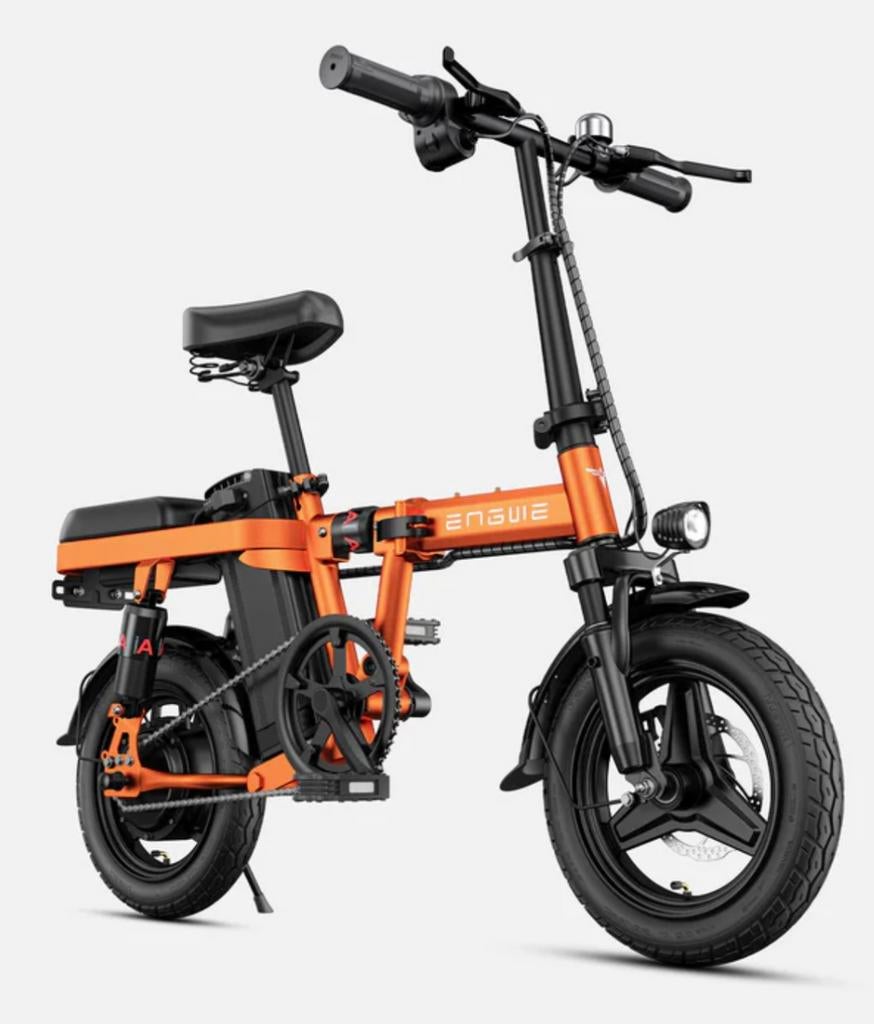 elektrische mini-vouwfiets ENGWE T14, Fietsen en Brommers, Fietsen | Vouwfietsen, 14 tot 16 inch, Zo goed als nieuw, Totaal opvouwbaar