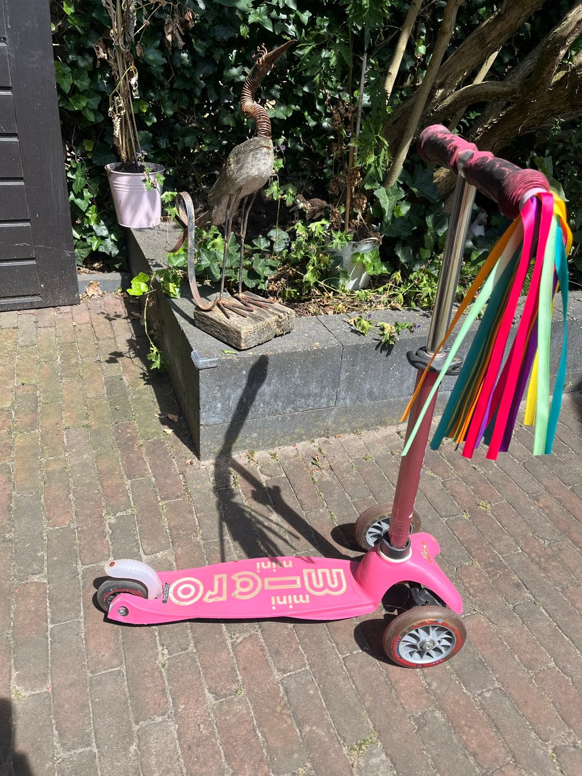 Roze Micro Mini Step met linten, Fietsen en Brommers, Steps, Ophalen, Gebruikt, Gewone step