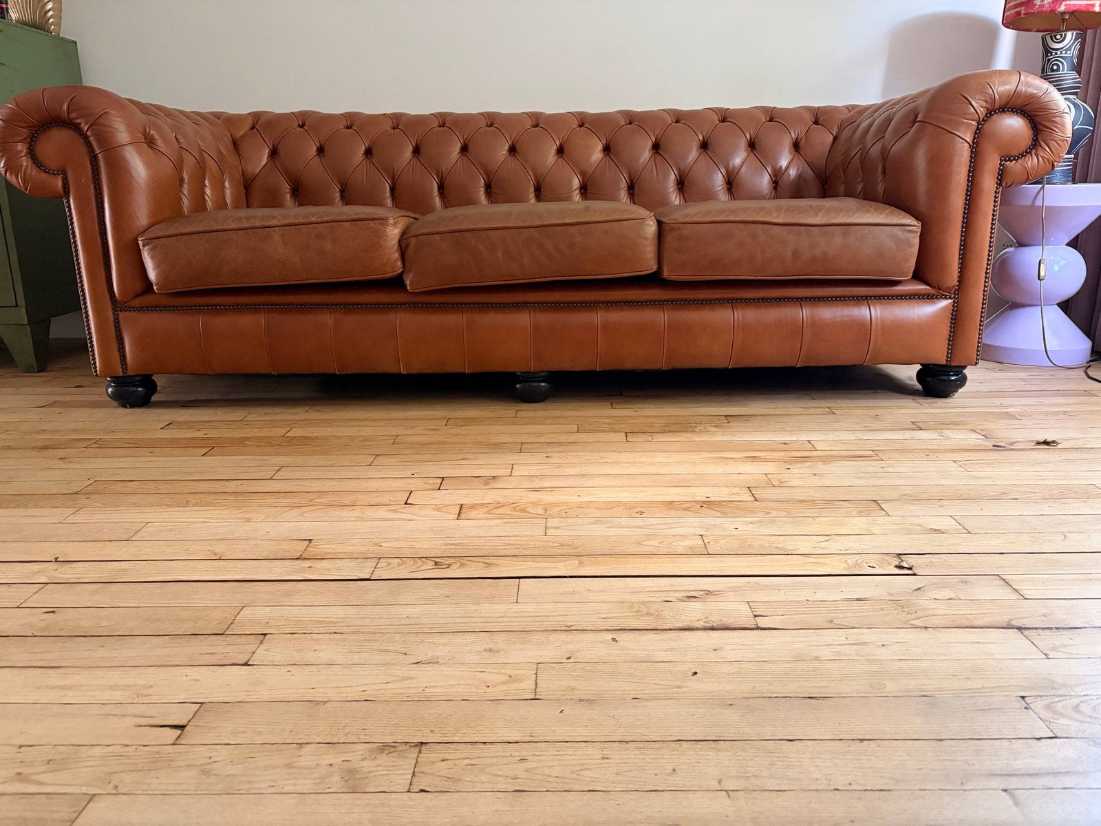 Chesterfield Kingston Forrest Bank - Old English Bruciato, Huis en Inrichting, Banken | Sofa's en Chaises Longues, Ophalen, Gebruikt