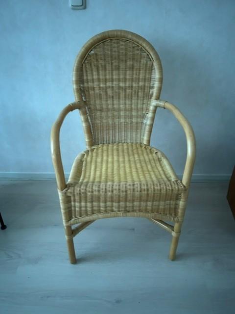 rieten stoel, Huis en Inrichting, Stoelen, Ophalen, Gebruikt, Riet of Rotan, Eén