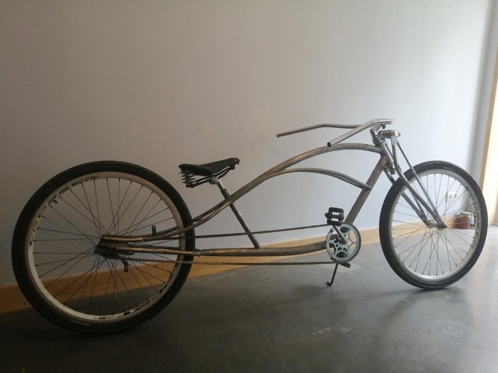Chopperdome Lowrider Limousine frame met half link ketting, Fietsen en Brommers, Ophalen, Staal