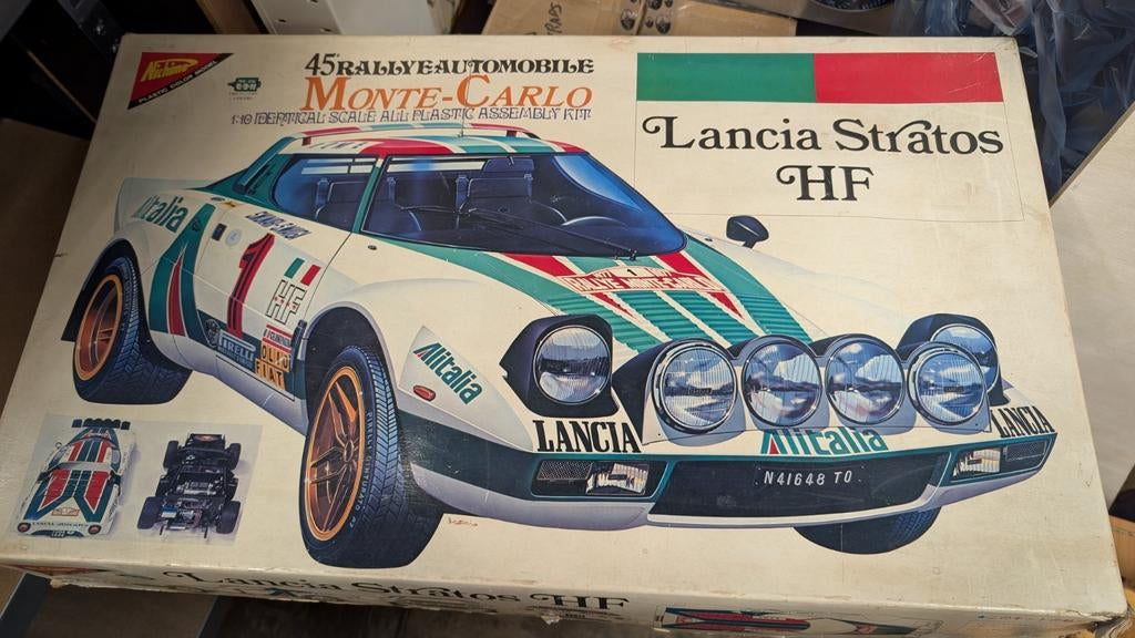 Nichimo Lancia Stratos 1:10 bouwpakket, Ophalen of Verzenden, Groter dan 1:32, Auto, Overige merken